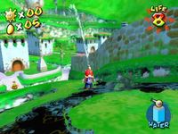 une photo d'Ã©cran de Super Mario Sunshine sur Nintendo Gamecube